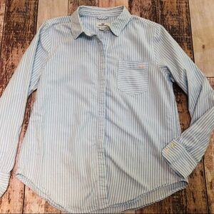 Vineyard Vines Light Blue Striped women’s Button Down Shirt
